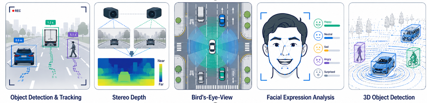 2D and 3D perception visual